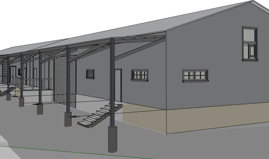 Cerrillos Road Warehouse design plan